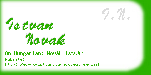 istvan novak business card
